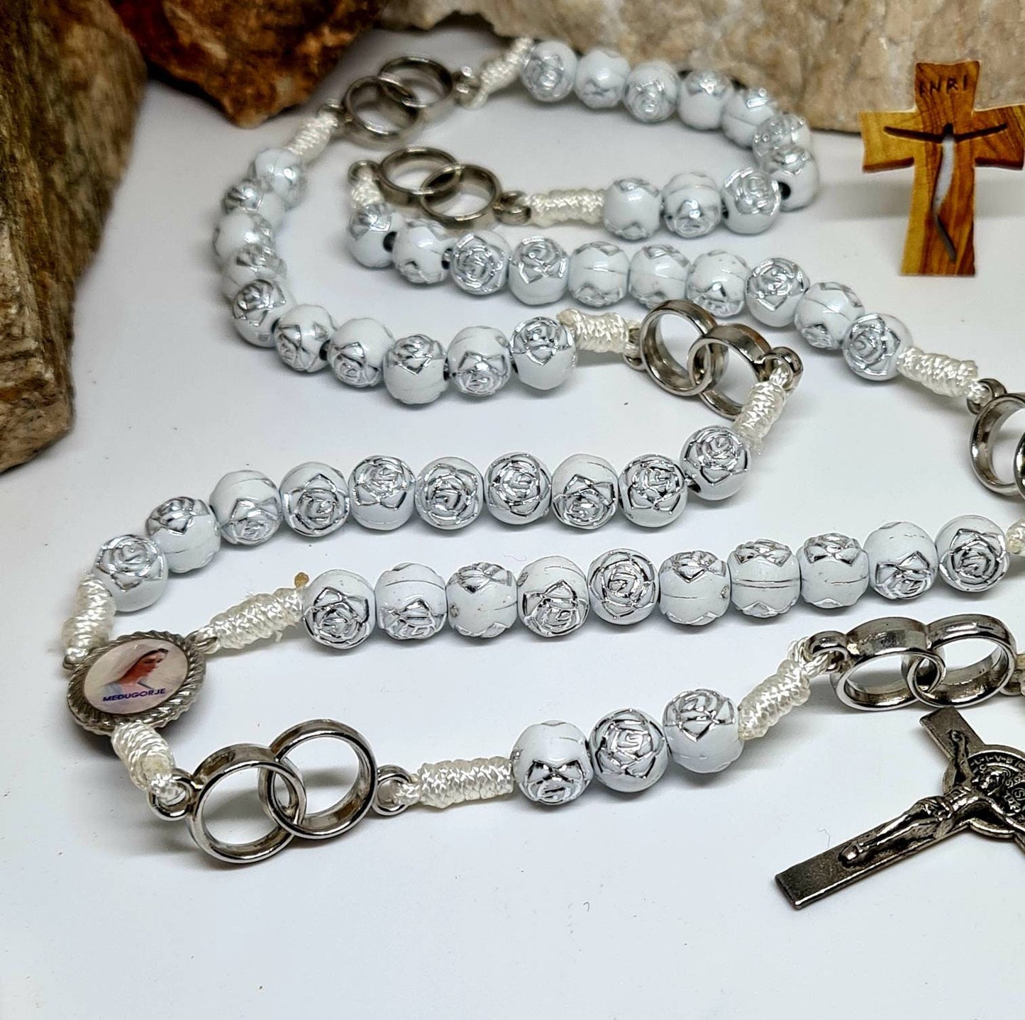 Handmade Wedding rosary beads 8 mm from Medjugorje gift for the newlywed wedding catholic Gift women Girl, a wedding anniversary gift